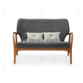 Manchurian Ash Solid Wood Podusza dwa siedzenia Sofa